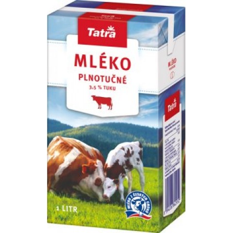 Tatra mléko trvanlivé plnotučné 3,5% 1 l
